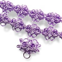 Image 3 of ULTRAVIOLET TEMPLE 𒌐 Multi-row Purple Choker ✧ Anodized Alluminium Edition ✧