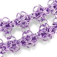 Image 2 of ULTRAVIOLET TEMPLE 𒌐 Multi-row Purple Choker ✧ Anodized Alluminium Edition ✧