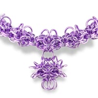 Image 4 of ULTRAVIOLET ROSARY 𒌐 Choker With Pendants ✧ Anodized Alluminium Edition ✧