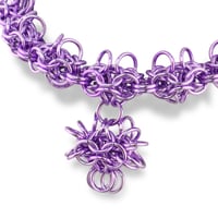 Image 2 of ULTRAVIOLET ROSARY 𒌐 Choker With Pendants ✧ Anodized Alluminium Edition ✧