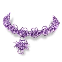 Image 3 of ULTRAVIOLET ROSARY 𒌐 Choker With Pendants ✧ Anodized Alluminium Edition ✧