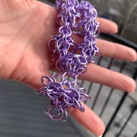 Image 5 of ULTRAVIOLET ROSARY 𒌐 Choker With Pendants ✧ Anodized Alluminium Edition ✧