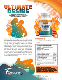Image 2 of ULTIMATE DESIRE - Men's Vitality Supplement