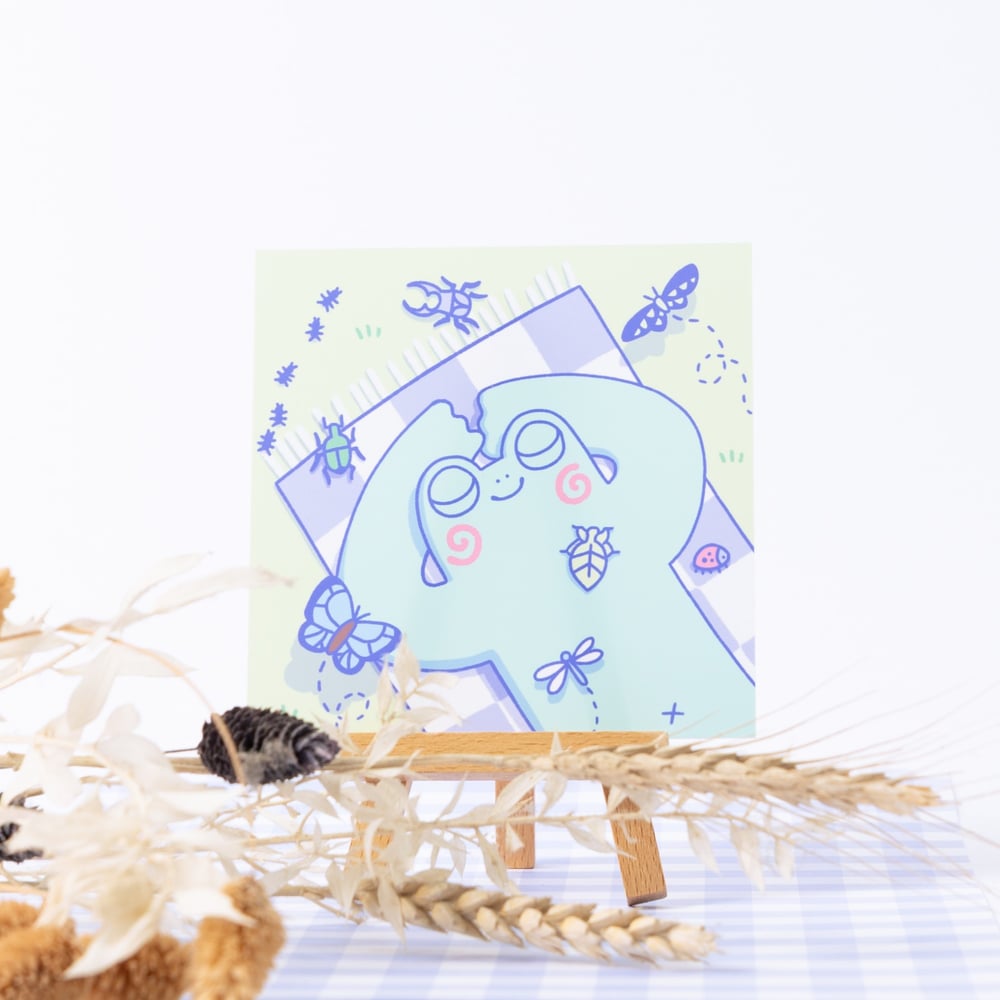 Image of Postcard Prints Freddy Cat and Bugs
