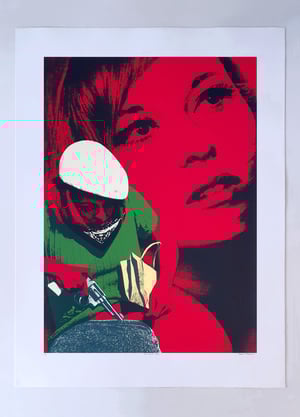 Image of "RED RIGHT HAND" - Faye Dunaway Limited Edition Screenprint
