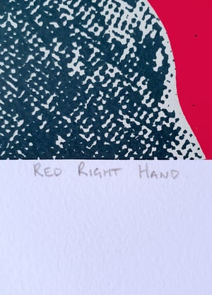 Image of "RED RIGHT HAND" - Faye Dunaway Limited Edition Screenprint
