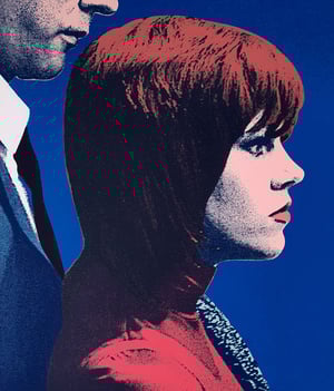 Image of "PARTY FEARS TWO" - Jane Fonda/Donald Sutherland Limited Edition Screenprint