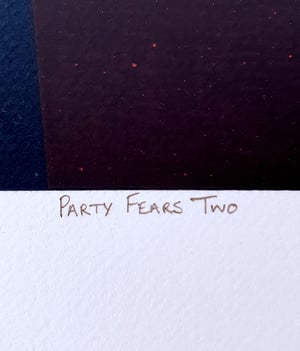 Image of "PARTY FEARS TWO" - Jane Fonda/Donald Sutherland Limited Edition Screenprint