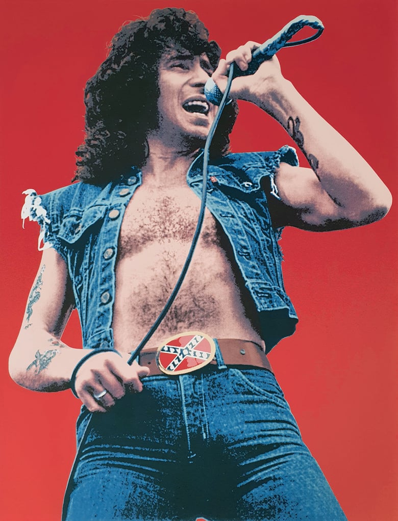 Image of "ROCKER" - Bon Scott AC/DC Limited Edition Screenprint