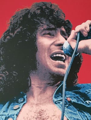 Image of "ROCKER" - Bon Scott AC/DC Limited Edition Screenprint