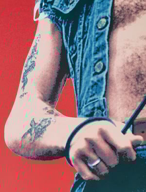 Image of "ROCKER" - Bon Scott AC/DC Limited Edition Screenprint
