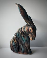 Hiraeth - Paper Clay Hare Sculpture