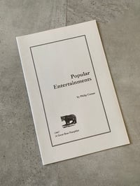 Image 1 of Popular Entertainments by PHILIP CORNER