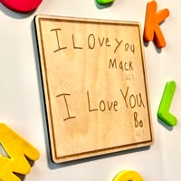 Custom "I Love You" Handwriting Magnet