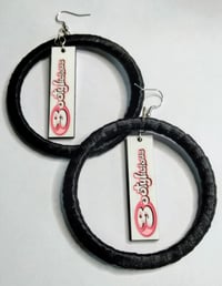Image 2 of Bootylicious Ribbon Earrings –Afrocentric Statement Jewelry | Handmade 