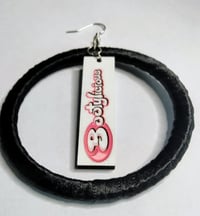 Image 4 of Bootylicious Ribbon Earrings –Afrocentric Statement Jewelry | Handmade 