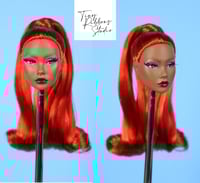 Image 1 of Custom Fiery Red Orange Hair Poppy Parker Reroot & Repaint