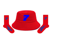 Red bucket  free socks 
