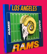 Image 4 of Los Angeles Rams Hand Crafted NFL 3D Wooden Team Logo 2