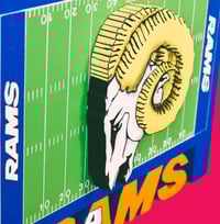 Image 8 of Los Angeles Rams Hand Crafted NFL 3D Wooden Team Logo 2