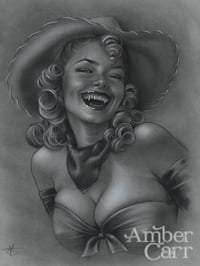 Vampire Cowgirl Original Drawing