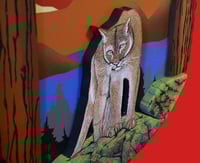Image 11 of Cougar Diorama - Handmade 3D Wooden Wall Hanging Artwork