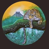 Image 1 of Jaguar Diorama - Handmade 3D Wooden Wall Hanging Artwork