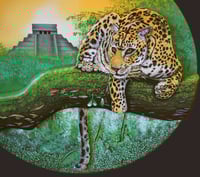 Image 2 of Jaguar Diorama - Handmade 3D Wooden Wall Hanging Artwork