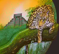 Image 3 of Jaguar Diorama - Handmade 3D Wooden Wall Hanging Artwork