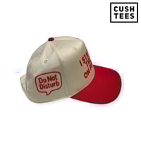 Image 2 of I stay out the mix on purpose (Snapback)  Off White/Red