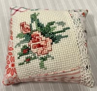Image 1 of Pink Flowered Pincushion I