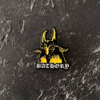 BATHORY YELLOW GOAT PIN