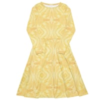 Image 9 of Sunny Hibiscus Long Sleeve Midi Dress