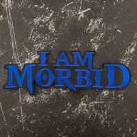 I AM MORBID LEATHER EMBROIDERED PATCH