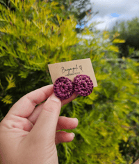 Image 1 of Dark Purple Studs
