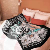 Image 3 of Thorns Sherpa blanket