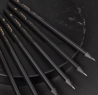 Black and Gold Pencils 10 Pack