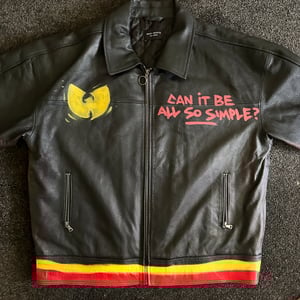 XXL - ONE OF ONE CAN IT BE ALL SO SIMPLE LEATHER JACKET