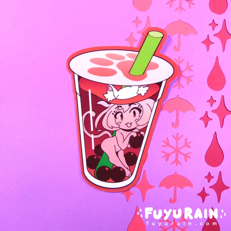 STICKER - Catgirl Boba