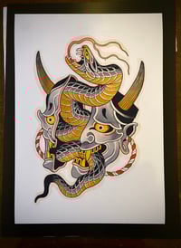 Image 1 of Hannya and snake 