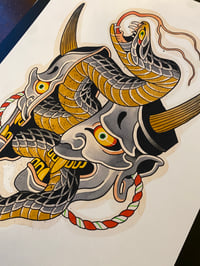 Image 2 of Hannya and snake 
