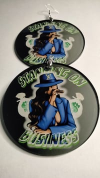 Image 4 of Standing on Business Acrylic Statement Earrings