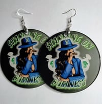 Image 6 of Standing on Business Acrylic Statement Earrings