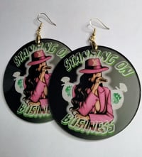 Image 7 of Standing on Business Acrylic Statement Earrings