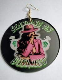 Image 10 of Standing on Business Acrylic Statement Earrings