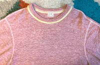 Image 2 of Loop & Weft real mccoys slub cotton double binder crewneck tee, size M