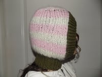 Image 2 of Pink & White hood