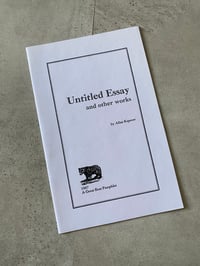 Image 1 of Untitled Essay and Other Works by ALLAN KAPROW
