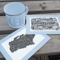 Image 2 of Kent Doodle Map Enamel Mug Gift Set
