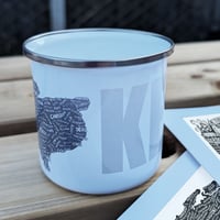 Image 3 of Kent Doodle Map Enamel Mug Gift Set
